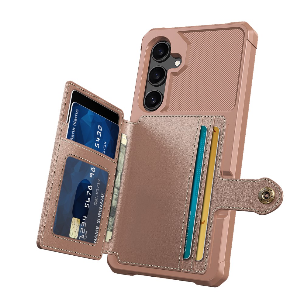Samsung Galaxy S25 FE Hoesje 3-in-1 Pasjes Portemonnee Back Cover Roze afbeelding 7