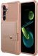 Samsung Galaxy S25 FE TPU Back Cover met Kunstleren Wallet Roze afbeelding 2