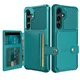 Samsung Galaxy S25 FE Hoesje 3-in-1 Pasjes Portemonnee Back Cover Groen