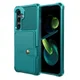Samsung Galaxy S25 FE Hoesje 3-in-1 Pasjes Portemonnee Back Cover Groen afbeelding 2