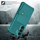 Samsung Galaxy S25 FE TPU Back Cover met Kunstleren Wallet Groen afbeelding 4