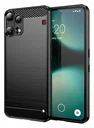 Nothing Phone 3a Lite Hoesje Geborsteld TPU Flexibele Back Cover Zwart
