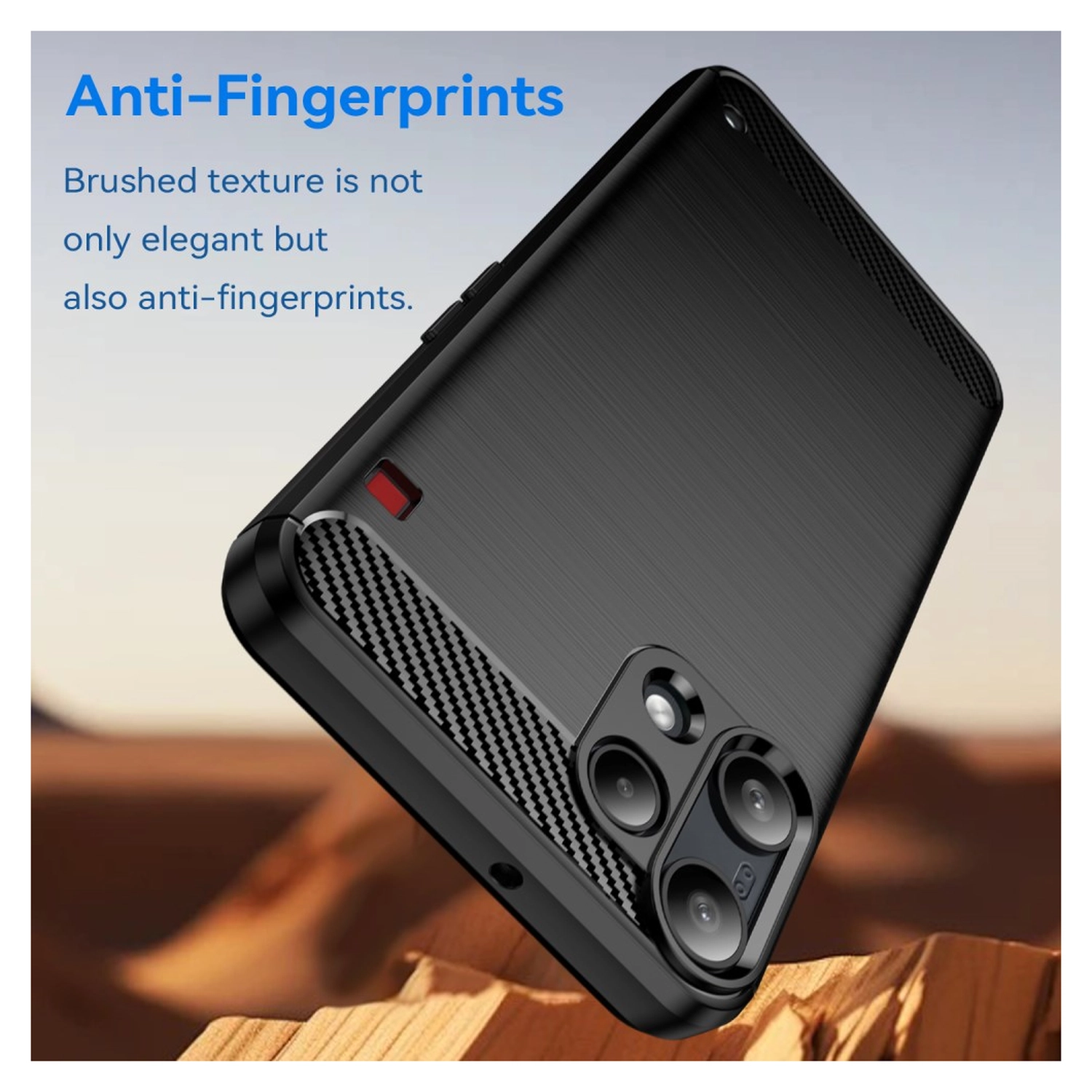 Nothing Phone 3a Lite Hoesje Geborsteld TPU Flexibele Back Cover Zwart afbeelding 2
