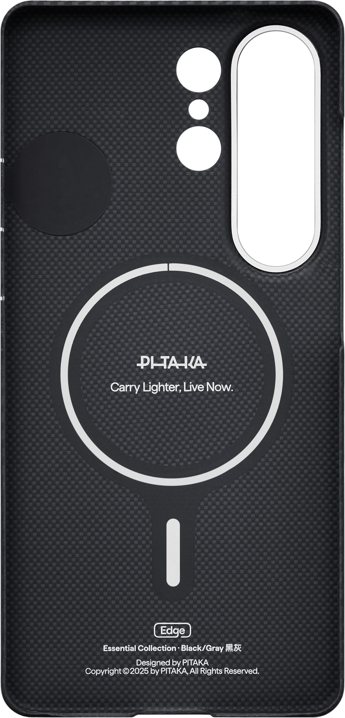 PITAKA Edge Samsung Galaxy S26 Ultra Hoesje 600D Magnetic Ultra Dun Zwart afbeelding 8