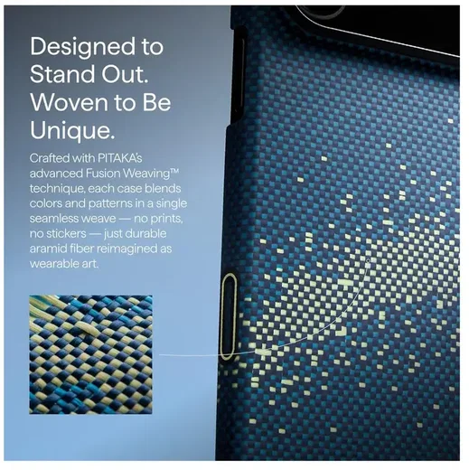 PITAKA Edge Samsung Galaxy S26 Ultra Hoesje 600D Magnetic Ultra Dun Milky Way afbeelding 3
