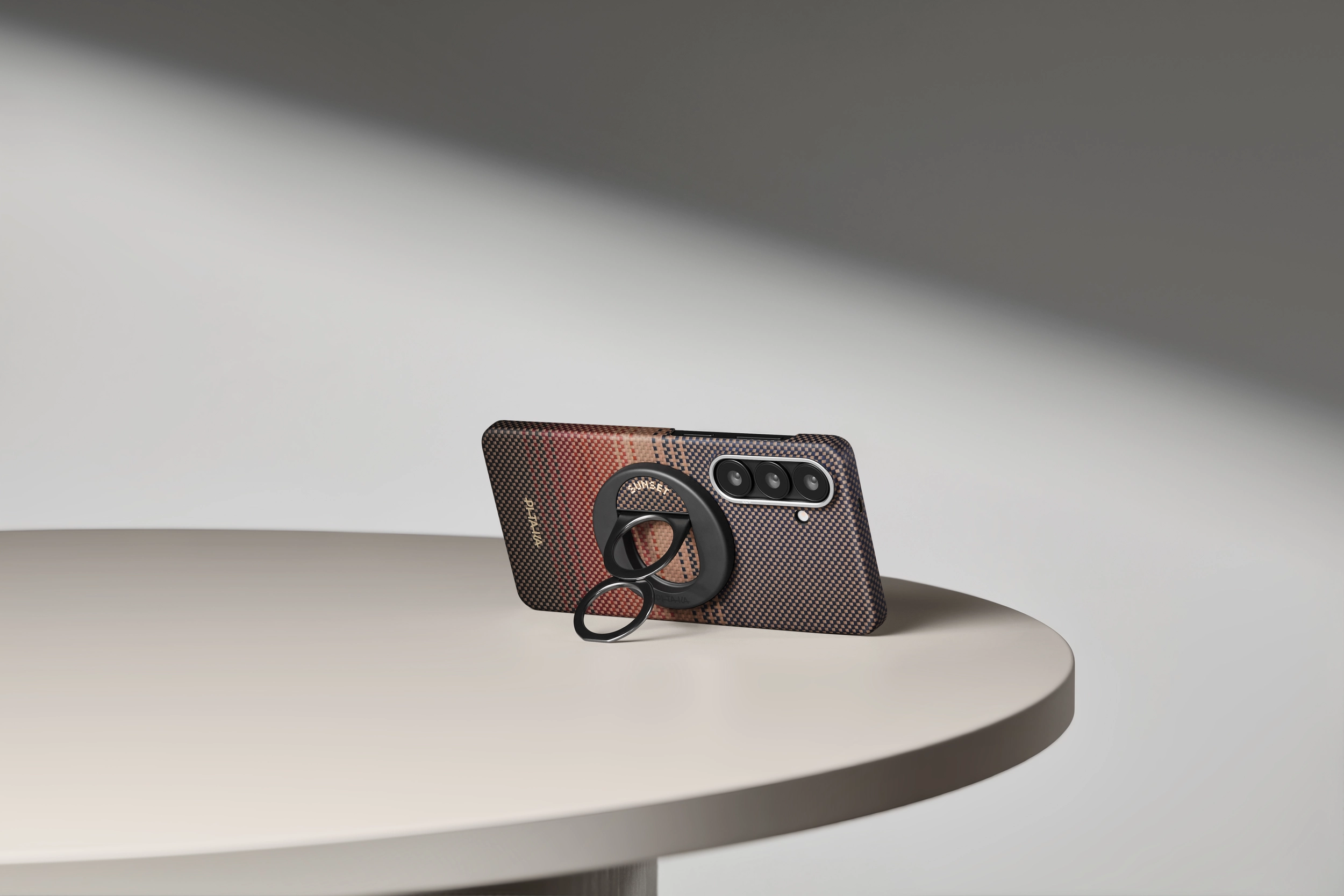PITAKA Edge Samsung Galaxy S26 Hoesje 600D Magnetic Ultra Dun Sunset afbeelding 6