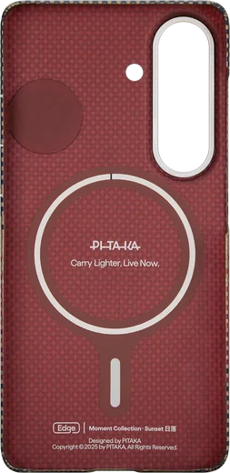 PITAKA Edge Samsung Galaxy S26 Hoesje 600D Magnetic Ultra Dun Sunset afbeelding 8