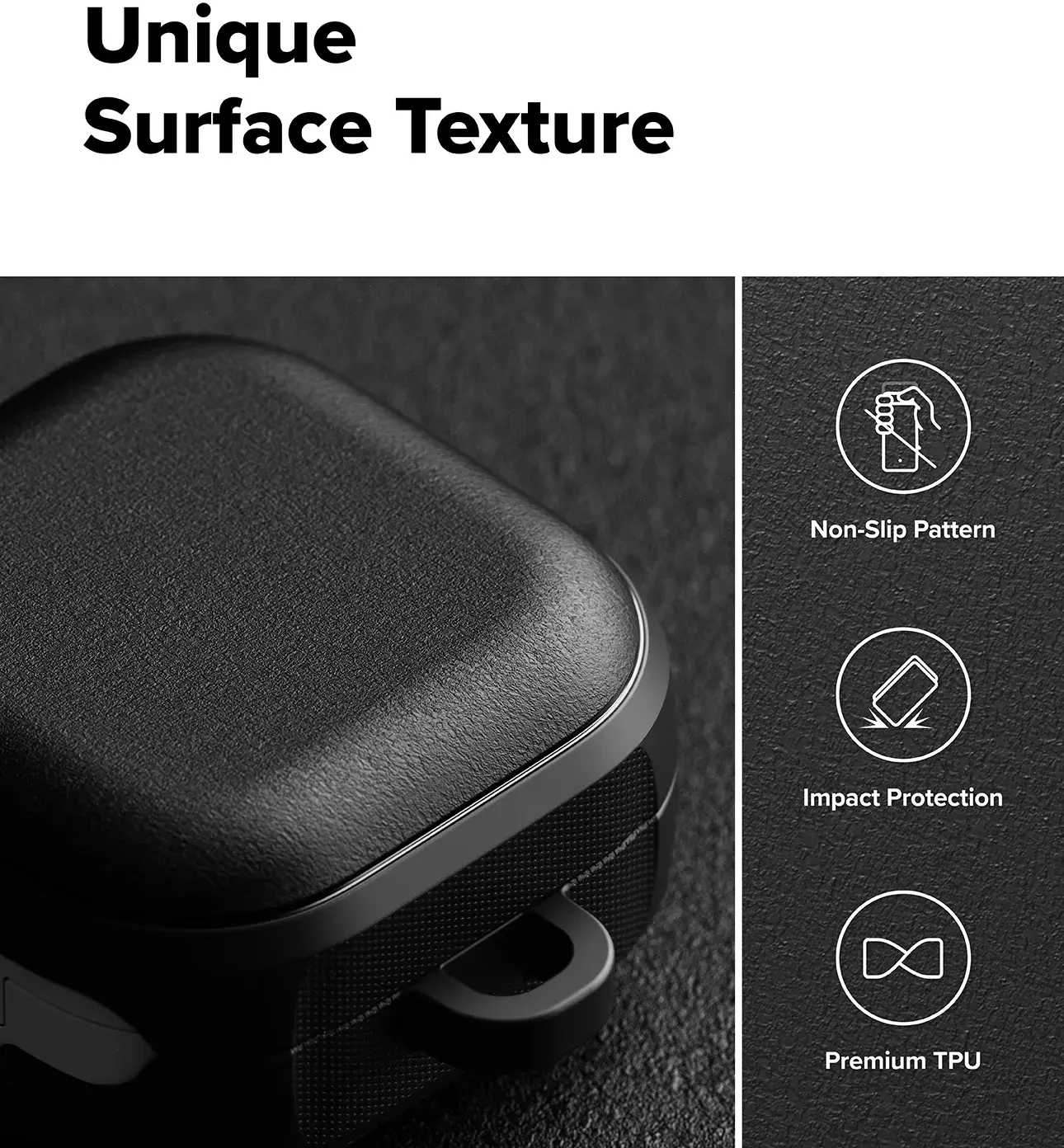 Ringke Onyx Magnetic Cover Samsung Galaxy Buds 4 / 4 pro Hoesje Zwart afbeelding 4