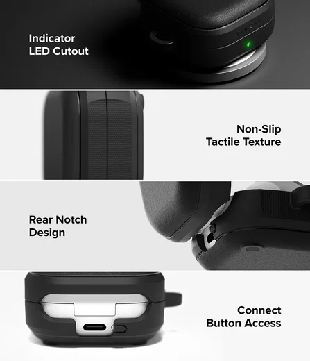 Ringke Onyx Magnetic Cover Samsung Galaxy Buds 4 / 4 pro Hoesje Zwart afbeelding 8