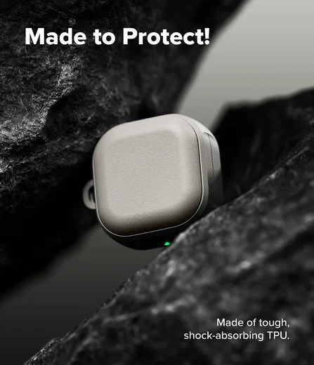 Ringke Onyx Magnetic Cover Samsung Galaxy Buds 4 / 4 Pro Hoesje Grijs afbeelding 2