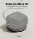 Ringke Onyx Magnetic Cover Samsung Galaxy Buds 4 / 4 Pro Hoesje Grijs afbeelding 3