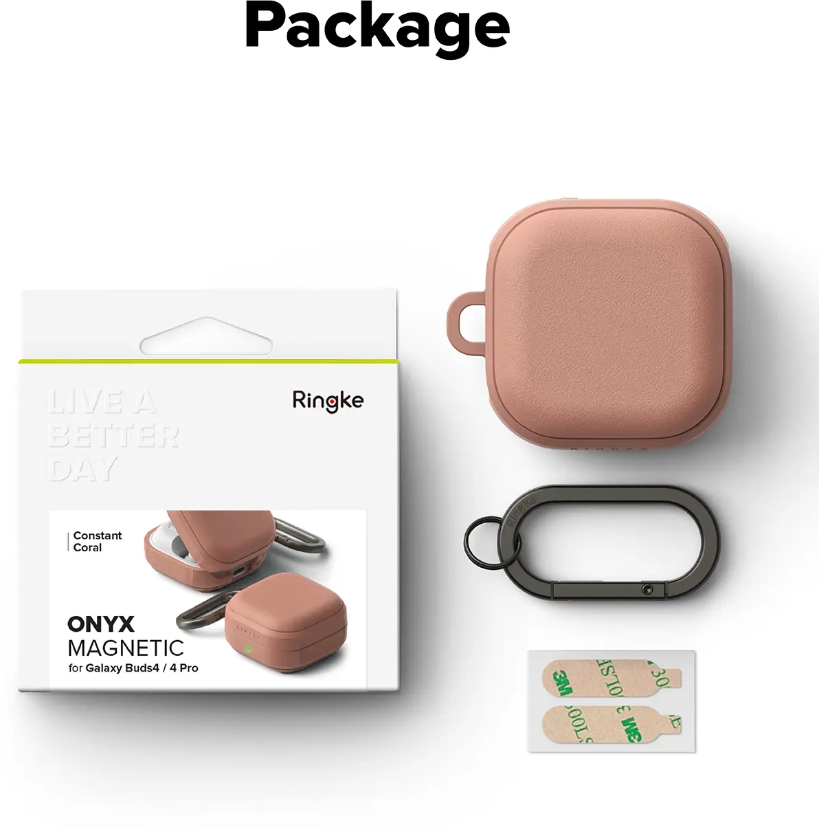 Ringke Onyx Magnetic Cover Samsung Buds 4 Hoesje Case Bruin afbeelding 9