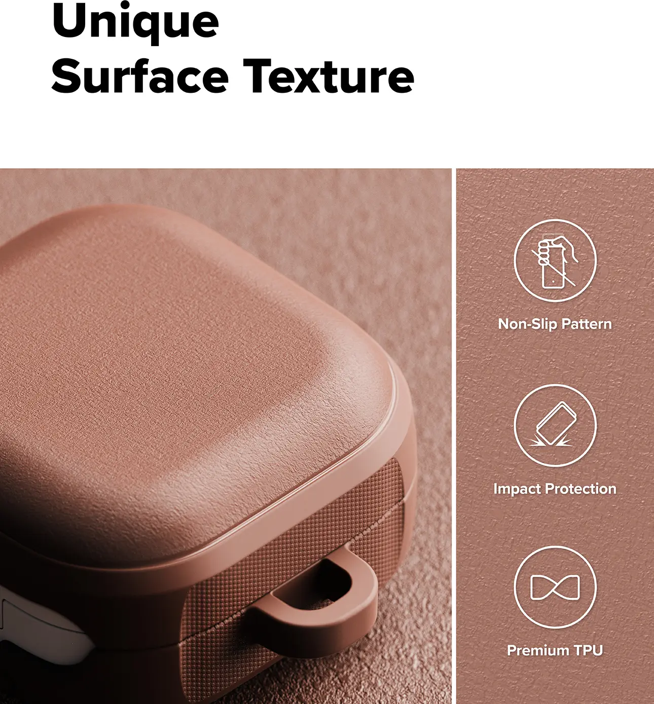 Ringke Onyx Magnetic Cover Samsung Buds 4 Hoesje Case Bruin afbeelding 6