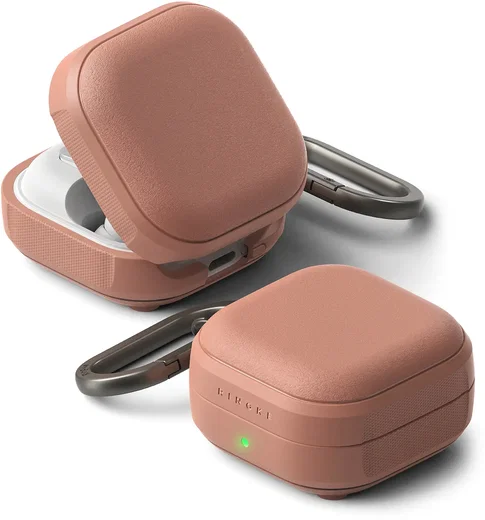 Ringke Onyx Magnetic Cover Samsung Buds 4 Hoesje Case Bruin afbeelding 1