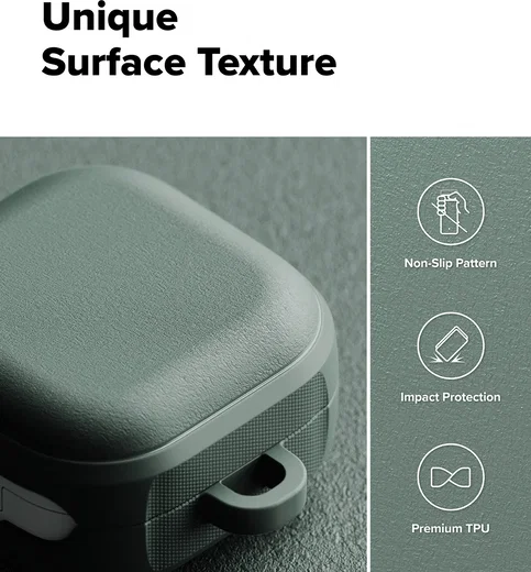 Ringke Onyx Magnetic Cover Samsung Buds 4 Hoesje Case Groen afbeelding 4