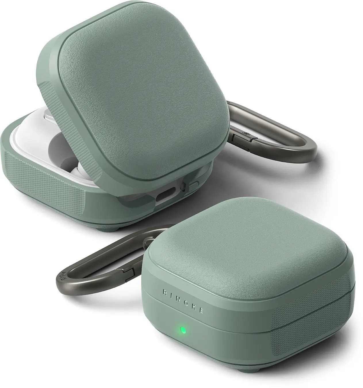 Ringke Onyx Magnetic Cover Samsung Buds 4 Hoesje Case Groen afbeelding 1