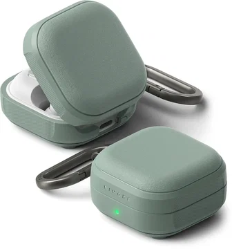 Ringke Onyx Magnetic Cover Samsung Buds 4 Hoesje Case Groen