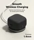 Ringke Silicone Case Samsung Galaxy Buds 4 / 4 Pro Hoesje Siliconen Cover Zwart afbeelding 3