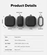 Ringke Silicone Case Samsung Galaxy Buds 4 / 4 Pro Hoesje Siliconen Cover Zwart afbeelding 10