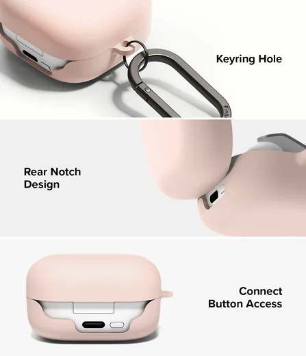 Ringke Silicone Case Samsung Galaxy Buds 4 / 4 Pro Hoesje Siliconen Cover Roze afbeelding 8