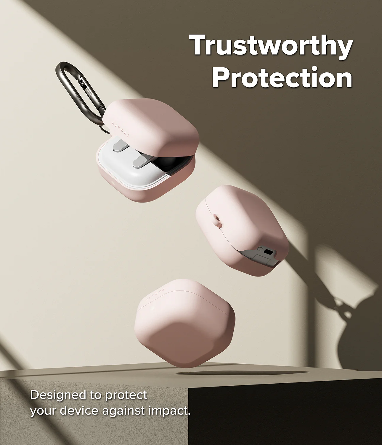 Ringke Silicone Case Samsung Galaxy Buds 4 / 4 Pro Hoesje Siliconen Cover Roze afbeelding 2
