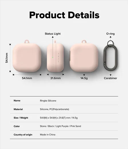 Ringke Silicone Case Samsung Galaxy Buds 4 / 4 Pro Hoesje Siliconen Cover Roze afbeelding 10