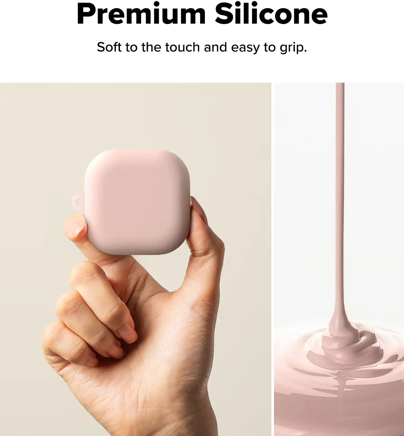 Ringke Silicone Case Samsung Galaxy Buds 4 / 4 Pro Hoesje Siliconen Cover Roze afbeelding 6