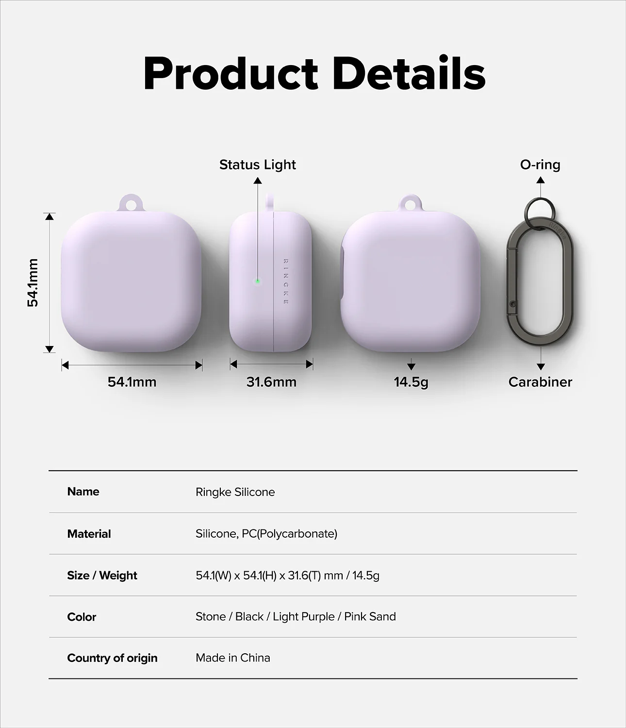 Ringke Silicone Case Samsung Galaxy Buds 4 / 4 Pro Hoesje Siliconen Cover Paars afbeelding 10