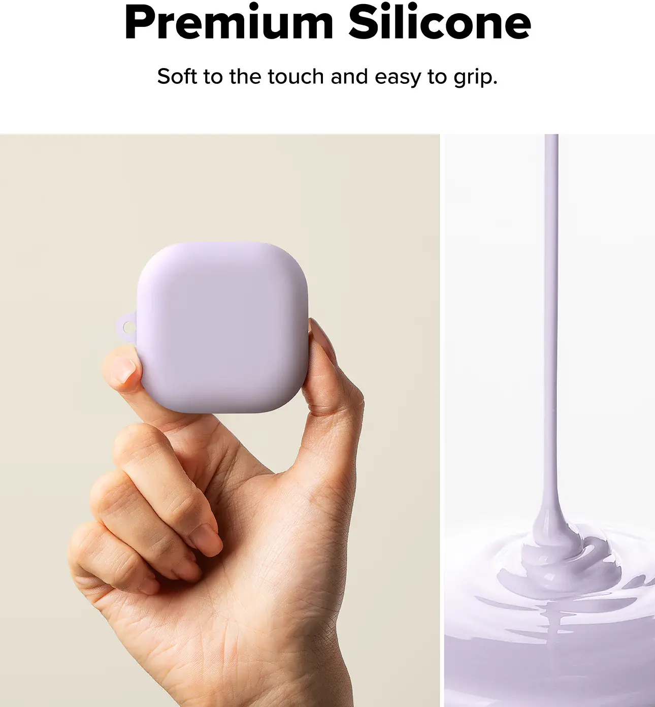 Ringke Silicone Case Samsung Galaxy Buds 4 / 4 Pro Hoesje Siliconen Cover Paars afbeelding 6