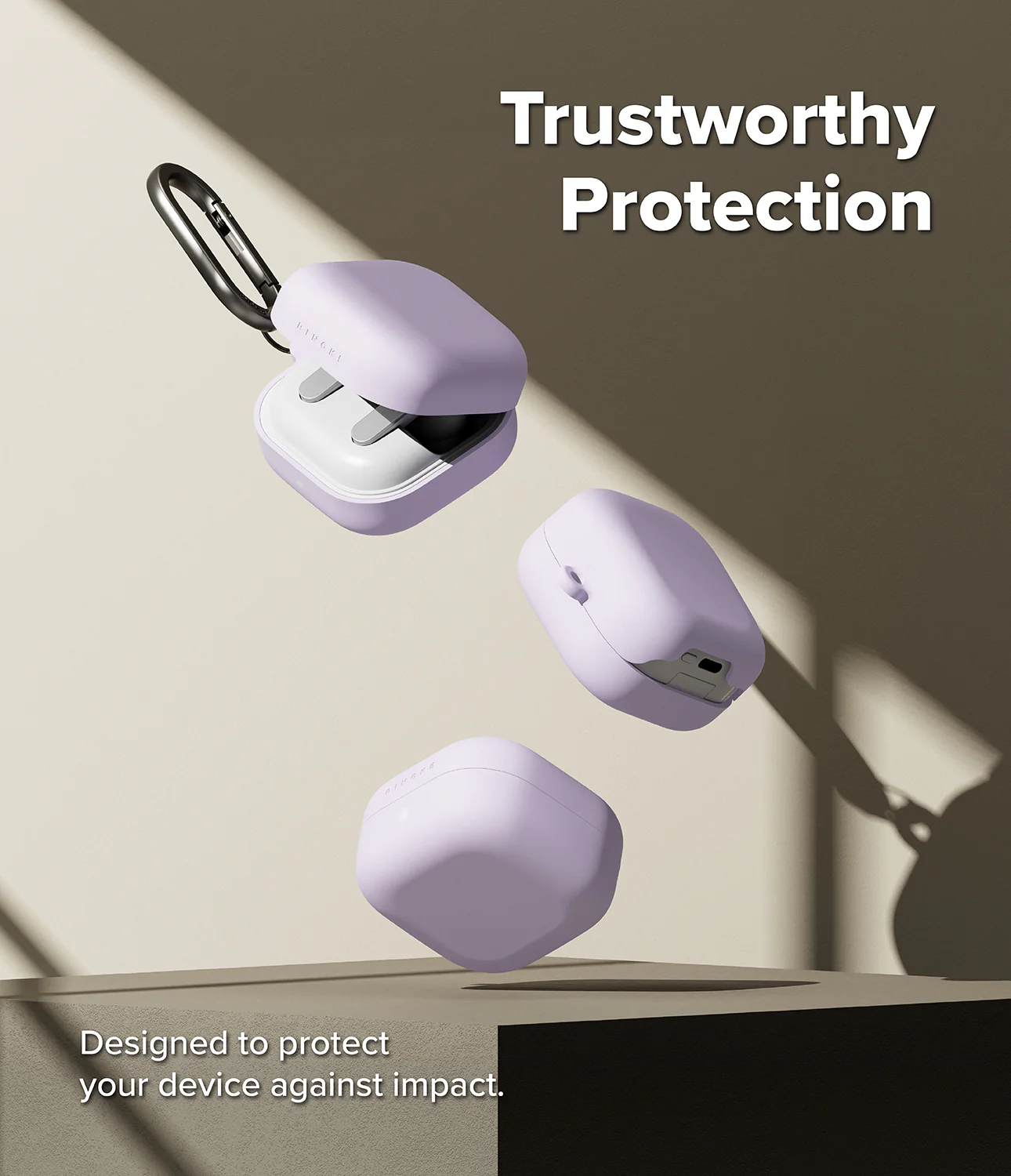 Ringke Silicone Case Samsung Galaxy Buds 4 / 4 Pro Hoesje Siliconen Cover Paars afbeelding 2