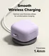 Ringke Silicone Case Samsung Galaxy Buds 4 / 4 Pro Hoesje Siliconen Cover Paars afbeelding 3