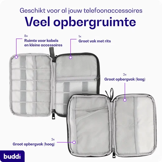 Buddi Sorted Kabel Organizer Opbergtas voor Kabels en Accessoires afbeelding 8