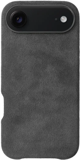 Rosso Avanti Apple iPhone Air Hoesje Alcantara MagSafe Back Cover Grijs afbeelding 1