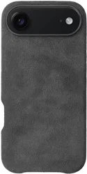 Rosso Avanti Apple iPhone Air Hoesje Alcantara MagSafe Back Cover Grijs afbeelding