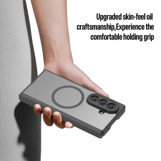 Dux Ducis Expn Samsung Galaxy Z Fold 7 Hoesje MagSafe / Qi2 Back Cover Zwart afbeelding 3