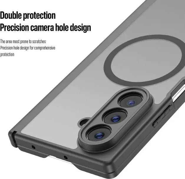 Dux Ducis Expn Samsung Galaxy Z Fold 7 Hoesje MagSafe / Qi2 Back Cover Zwart afbeelding 4
