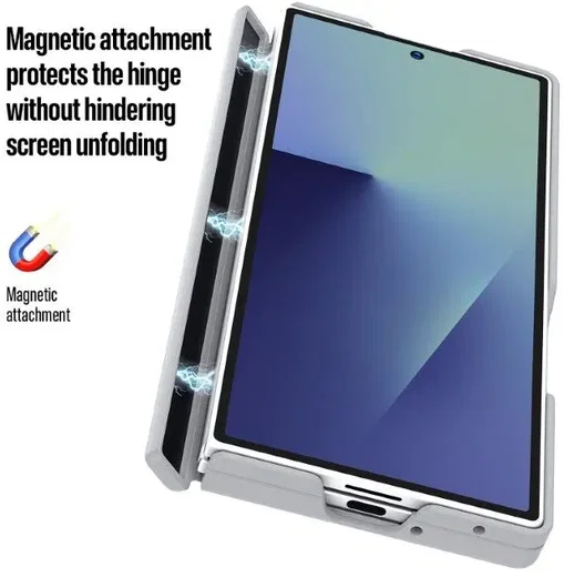 Dux Ducis Expn Samsung Galaxy Z Fold 7 Hoesje MagSafe / Qi2 Back Cover Grijs afbeelding 7
