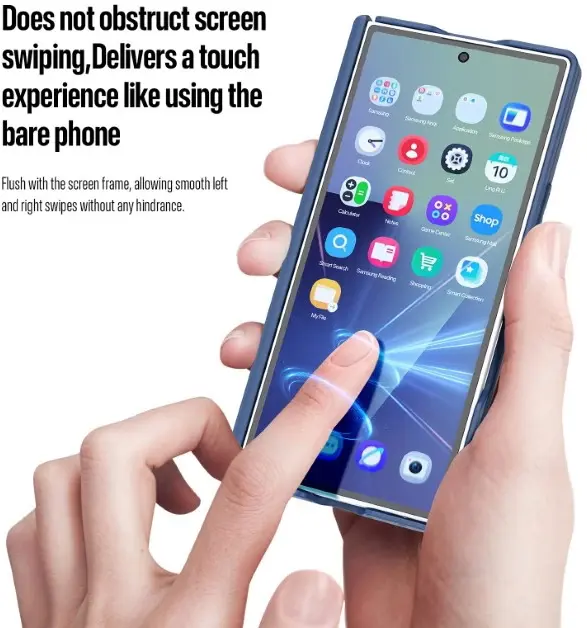 Dux Ducis Expn Samsung Galaxy Z Fold 7 Hoesje MagSafe / Qi2 Back Cover Blauw afbeelding 6