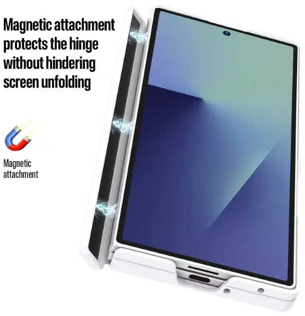 Dux Ducis Expn Samsung Galaxy Z Fold 7 Hoesje MagSafe / Qi2 Back Cover Wit afbeelding 7