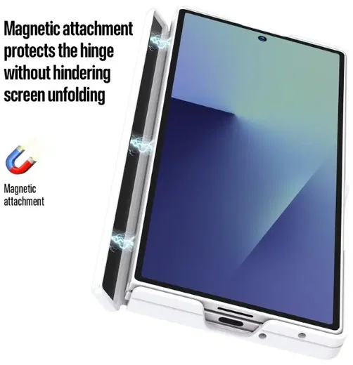 Dux Ducis Expn Samsung Galaxy Z Fold 7 Hoesje MagSafe / Qi2 Back Cover Wit afbeelding 7