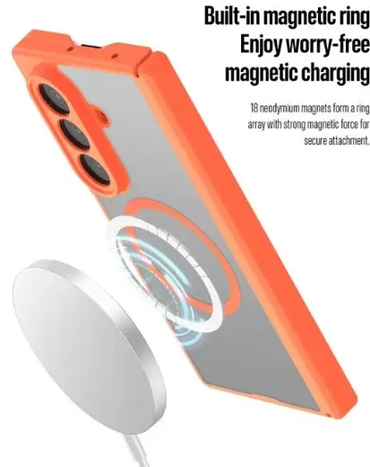 Dux Ducis Expn Samsung Galaxy Z Fold 7 Hoesje MagSafe / Qi2 Back Cover Oranje afbeelding 8