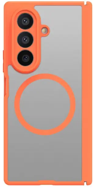 Dux Ducis Expn Samsung Galaxy Z Fold 7 Hoesje MagSafe / Qi2 Back Cover Oranje afbeelding 2