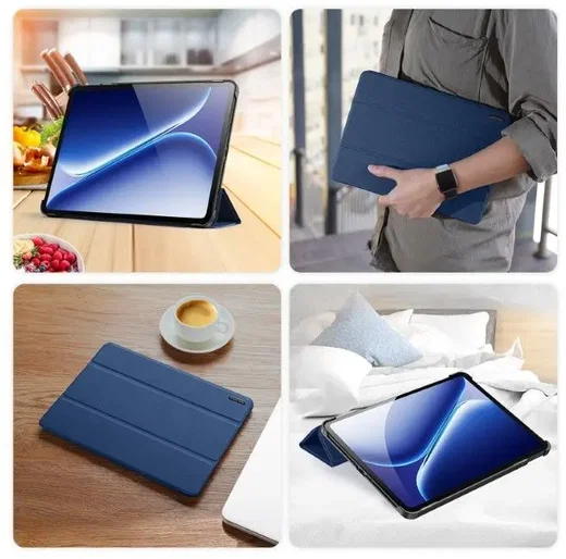 Dux Ducis Domo OnePlus Pad Go 2 Hoes Tri-Fold Book Case Blauw afbeelding 8