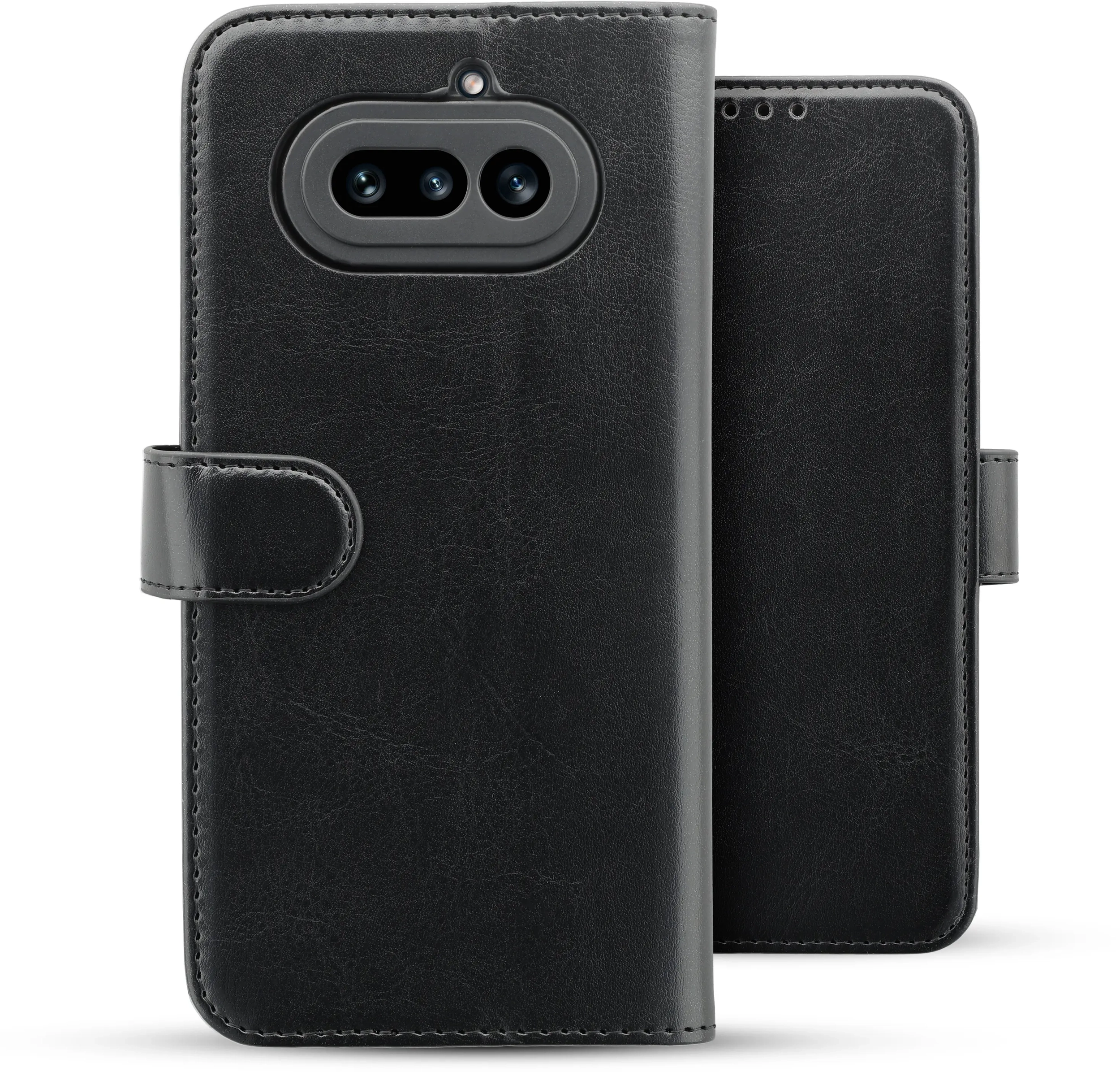 Rosso Element Nothing Phone (4a) Hoesje Book Case Wallet Zwart afbeelding 2