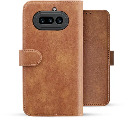 Rosso Element Nothing Phone (4a) Hoesje Book Case Wallet Bruin afbeelding 2