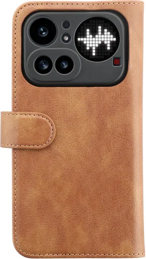 Rosso Element Nothing Phone (4a) Pro Hoesje Book Case Wallet Bruin afbeelding 15