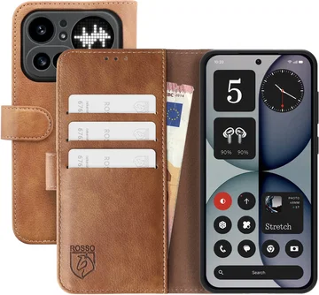 Rosso Element Nothing Phone (4a) Pro Hoesje Book Case Wallet Bruin