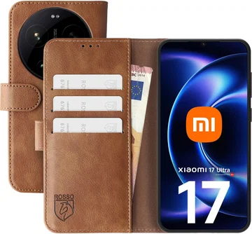 Rosso Element Xiaomi 17 Ultra Hoesje Book Case Wallet Bruin
