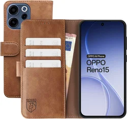 Rosso Element Oppo Reno 15 Hoesje Book Case Wallet Bruin afbeelding
