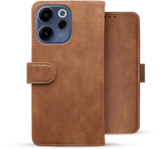 Rosso Element Oppo Reno 15 Hoesje Book Case Wallet Bruin afbeelding 2